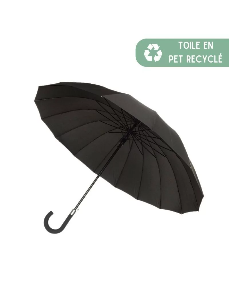 Grand parapluie - Deauville - Kaki bande Noire