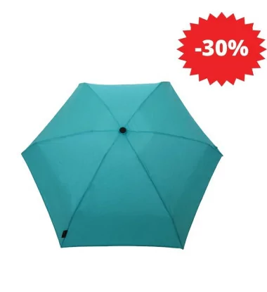 mini parapluie automatique turquoise anti-vent