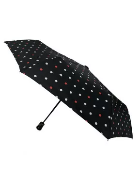 Smati petit parapluie automatique à pois et nuage rouge