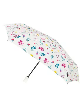 Smati petit parapluie femme blanc floral