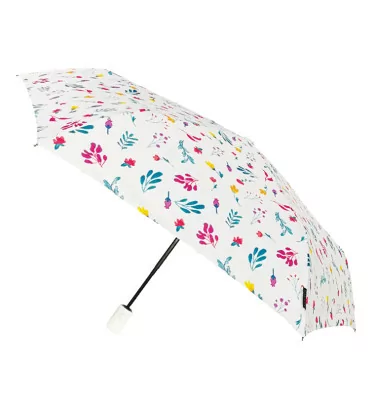 Smati petit parapluie femme blanc floral