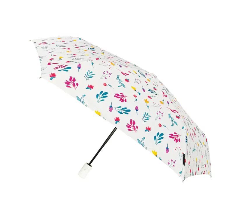 Smati petit parapluie femme blanc floral