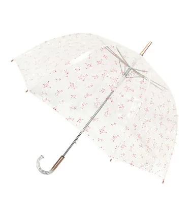 Smati parapluie femme transparent constellation rouge