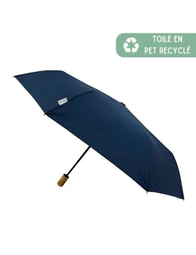 Petit Parapluie écologique automatique bleu marine