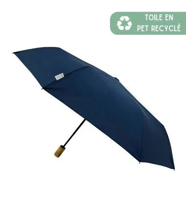 Petit Parapluie écologique automatique bleu marine