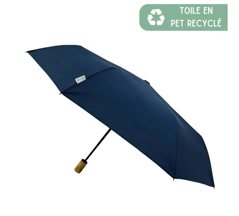 Petit Parapluie écologique automatique bleu marine