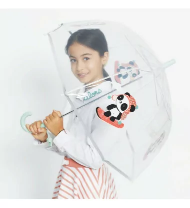 Parapluie enfant transparent Smati Panda