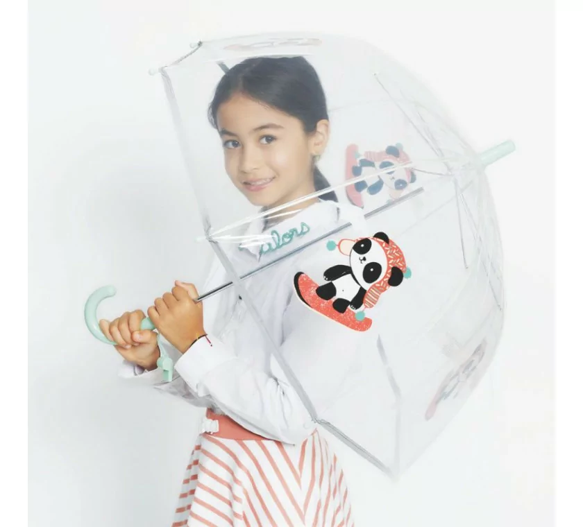 Parapluie enfant transparent Smati Panda