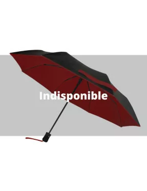 Smati petit parapluie automatique noir et rouge anti-UV