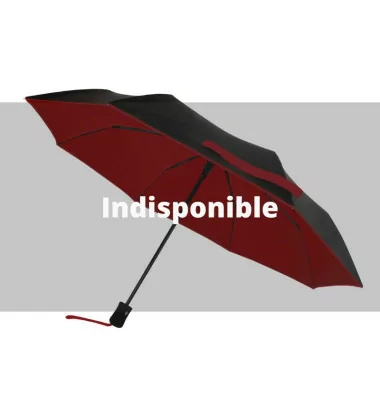 Smati petit parapluie automatique noir et rouge anti-UV